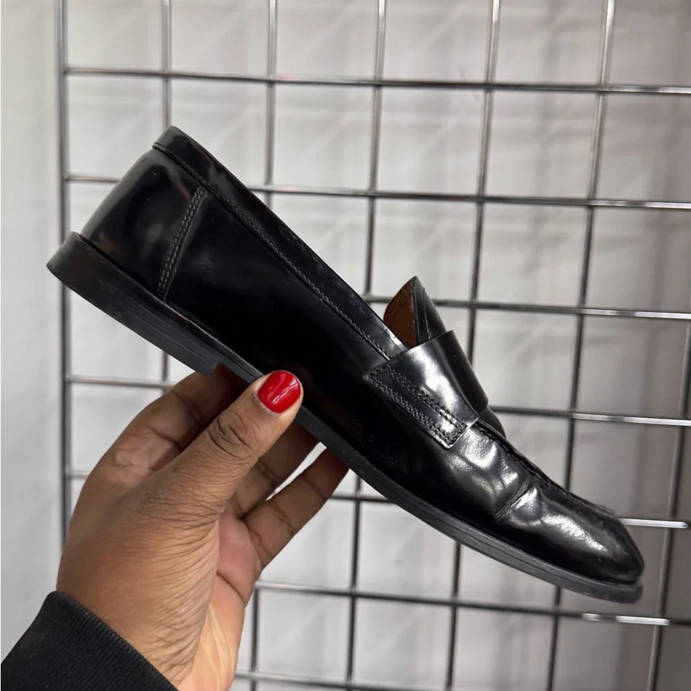 Jonak Paris Thelma Black Shiny Leather Round-Toe Loafers Womens Size EU 37 US 7 - Picture 2 of 7